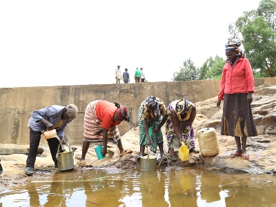 brick and by windows